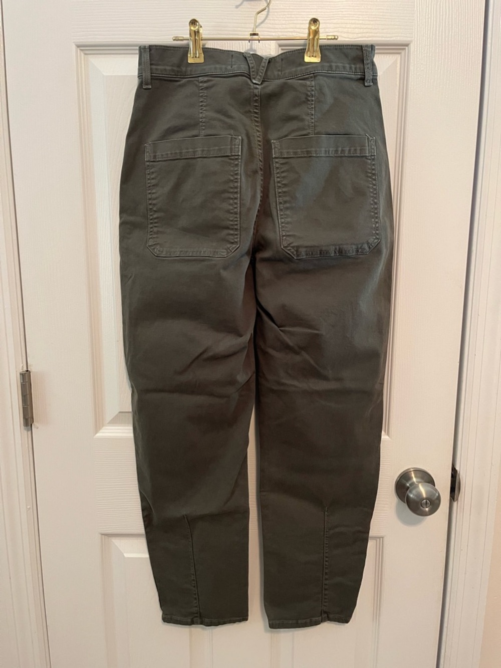 Veronica Beard Jeans Charlie Barrel Leg High Rise Utility Pants Size 28 - Picture 7 of 7